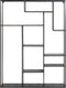 Light & Living Wandrek Talara - Zwart - 110x25,5x150cm