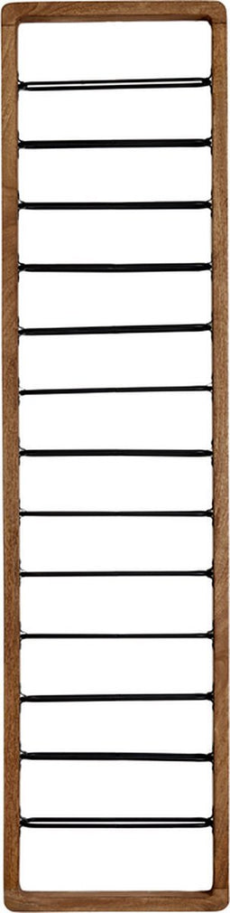 Light&living Wijnrek 13 flessen 40x6x160 cm SORRENTO hout bruin+mat zwart
