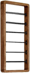 Light&living Wijnrek 6 flessen 40x6x80 cm SORRENTO hout bruin+mat zwart