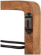 Light&living Wijnrek 6 flessen 40x6x80 cm SORRENTO hout bruin+mat zwart