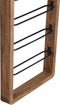 Light&living Wijnrek 8 flessen 40x6x120 cm SORRENTO hout bruin+mat zwart