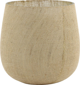 Light&living Windlicht Ø25x25 cm SISCO jute naturel