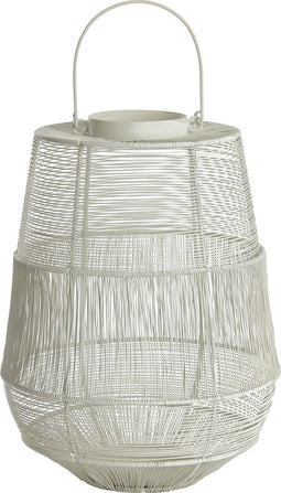 Light&living Windlicht Ø28x38 cm MOTIJO crème