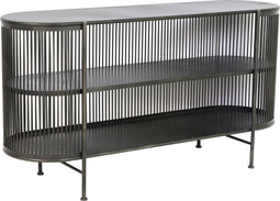 Light & Living Yinthe Open Wandkast - Zwart - 149x40x80 cm