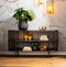 Light & Living Yinthe Open Wandkast - Zwart - 149x40x80 cm