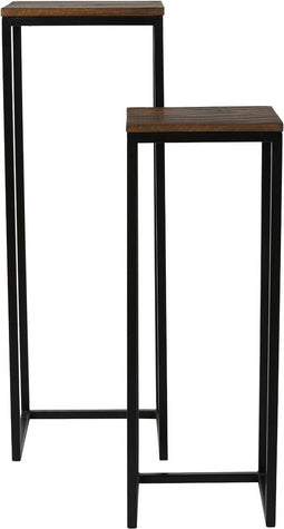 Light & Living Zuil Bryson - Hout/Zwart - Set - Modern