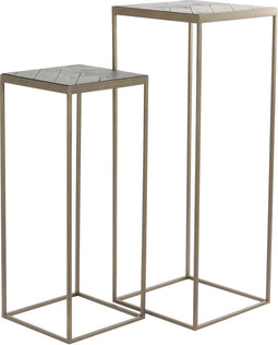 Light & Living Zuil Chisa - Hout/Antiek Brons - Set - Modern