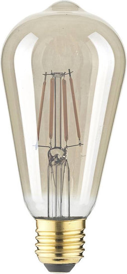 LightMe LM85058 LED-lamp E27 Ballon 4.5 W Barnsteen (Ø x l) 64 mm x 140 mm 1 stuk(s)