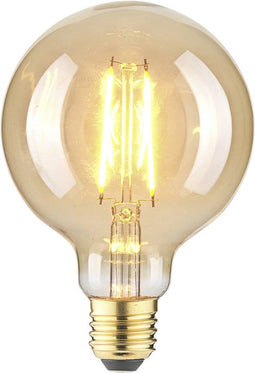 LightMe LM85059 LED-lamp E27 Globe 2.5 W Barnsteen (Ø x l) 95 mm x 140 mm 1 stuk(s)