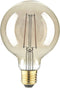 LightMe LM85059 LED-lamp E27 Globe 2.5 W Barnsteen (Ø x l) 95 mm x 140 mm 1 stuk(s)