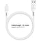 Lightning naar USB kabel - MFi certificering - Gevlochten textiel - 1,5 meter - Wit