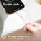 Lightning naar USB kabel - MFi certificering - Gevlochten textiel - 1,5 meter - Wit