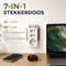 Travelhawk Verdeelstekker - 7 uitgangen - 2x USB-C 2x USB-A 4000W - Wit