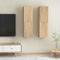 vidaXL - Tv-meubels - 2 - st - 30,5x30x110 - cm - bewerkt - hout - sonoma - eikenkleurig