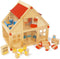Small Foot - Houten Poppenhuis met Meubeltjes, 23dlg.