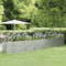 vidaXL - Plantenbak - 507x100x68 - cm - gepoedercoat - staal - zilverkleurig