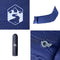 vidaXL - Kampeermatras - met - kussen - zelfopblazend - 1-persoons - marineblauw
