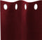 vidaXL - Zwarte - Outdoorgordijnen - met - Oogjes - 2 - stuks - Bordeauxrood - Velours