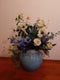 Delphinium blauw m.12 bloem, 8knop, 3 bld 60 cm
