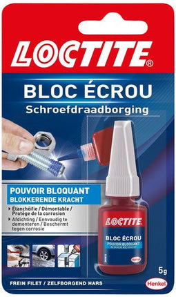 Lijm Loctite Schroefdraadborging 5gram - 12 stuks