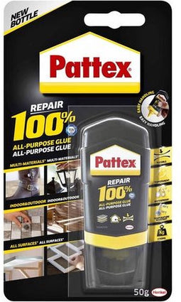 Lijm Pattex 100% tube 50gram op blister | 12 stuks