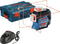 Lijnlaser GLL 3-80 C BM 1 + 12 V (2,0 Ah) accu + lader + richtplaat + etui