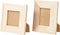 Lijst, afm 10x10+9x11 cm, uitsnede: 5x5+3,8x5,6 cm, 80 stuks, grenen