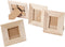 Lijst, afm 10x10+9x11 cm, uitsnede: 5x5+3,8x5,6 cm, 80 stuks, grenen