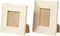 Lijst, afm 10x10+9x11 cm, uitsnede: 5x5+3,8x5,6 cm, 80 stuks, grenen