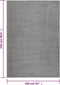 vidaXL - Vloerkleed - shaggy - hoogpolig - 160x230 - cm - grijs