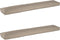vidaXL - Ligbed - Kussens - voor - Bank - 2 - stuks - Taupe - 200x40x8 - cm - Oxford - Stof
