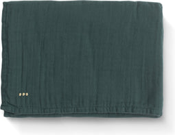 Lil' Papoe Swaddle - Inbakerdoek uit 100% Organisch Katoen - Wikkeldeken - Tetra Donkergroen