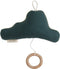 Lil' Papoe Muziekhanger - Handgemaakte Wolk Knuffel met Uniek Slaapliedje - Baby Kamer Accessoires - Tetra Donkergroen