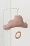 Lil' Papoe Muziekhanger - Handgemaakte Wolk Knuffel met Uniek Slaapliedje - Baby Kamer Accessoires - Tetra Lila