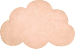 Lilipinso Vloerkleed Wolk Abrikoos Roze | 100 x 64 cm (dikte: 1,5 cm) | Kinderkamer | Babykamer | Baby | Kinderen