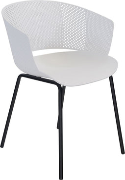 Lille tuinstoel polypropyleen wit