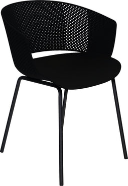 Lille tuinstoel polypropyleen zwart