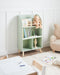LILOET - Boekenkast met 3 planken - Lichtgroen - Hout