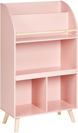 LILOET - Boekenkast met 3 planken - Pastelroze - Hout