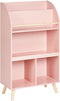 LILOET - Boekenkast met 3 planken - Pastelroze - Hout