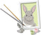 Ravensburger CreArt Gray Rabbit - Schilderen op nummer - Kinderen - Multicolour