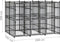 vidaXL - Hondenkennel - 5,53 - m² - staal