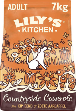 Lily's Kitchen Stoofpotje Countryside - Hondenvoer Droogvoer - Kip & Eend - 7 kg