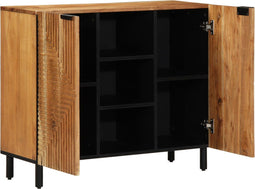 vidaXL - Dressoir - 90x33x75 - cm - Massief - Acaciahout
