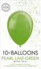 Lime groene ballonnen metallic | 10 stuks