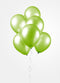Lime groene ballonnen metallic | 10 stuks