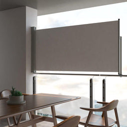 vidaXL - Tuinscherm - uittrekbaar - 120x300 - cm - grijs