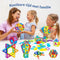 Limmys Magnetische Bouwblokken - Unieke Travel Series Bouw Speelgoed voor Jongens en Meisjes - STEM Educatief Speelgoed is een Perfect cadeau - Inclusief 74 Stukken en een Ideeënboek