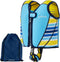 Limmys Zwemvest voor Kinderen - Drijfvest met Aanpasbare Drijfsterkte - Veilige & Comfortabele Reddingsvest - Azuurblauw - M (2-5 Jaar)