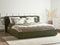 LINARDS - Bed - Donkergroen - 180 x 200 cm - Bouclé